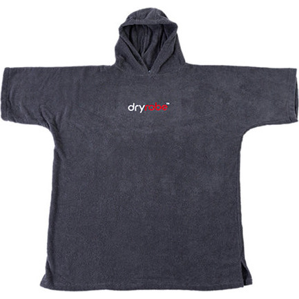 2026 Dryrobe Junior Albornoz Con Capucha De Algodón Orgánico V3DRJOCTR - Slate Grey